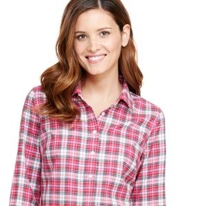 Vineyard Vines Pink Plaid Popover(Cashmere/Cotton)